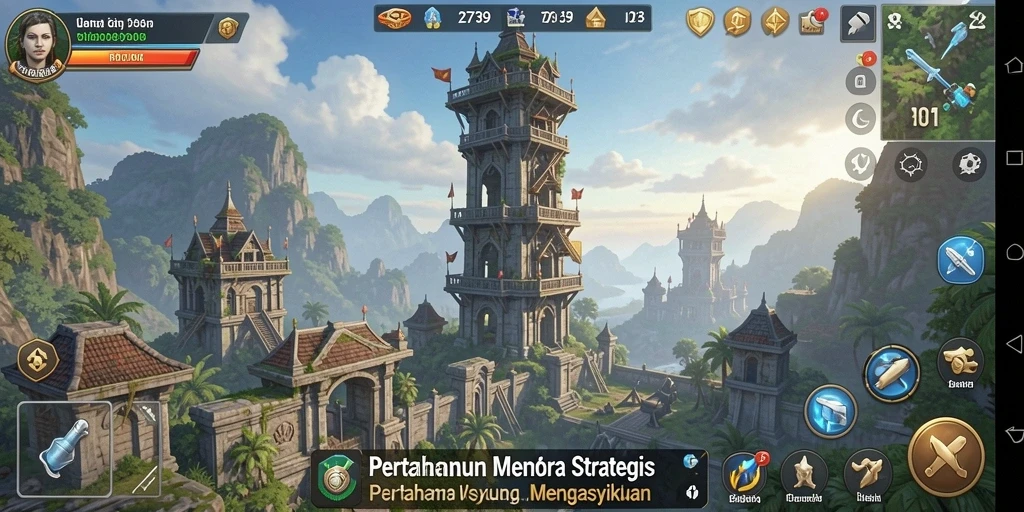 Tampilan gameplay <strong>2739</strong> yang seru dalam Tower Defense.