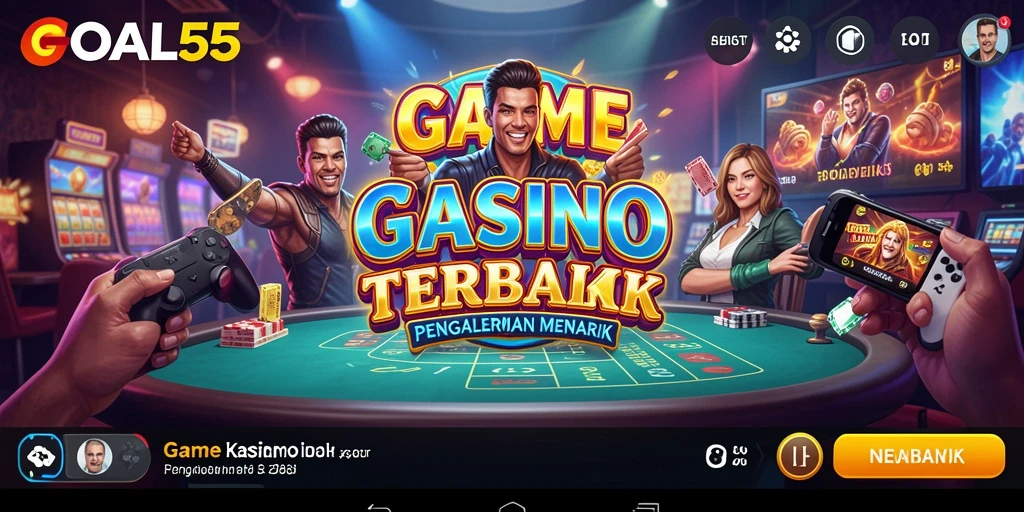 Tampilan atraktif dari gameplay Kasino GOAL55 yang menggoda.