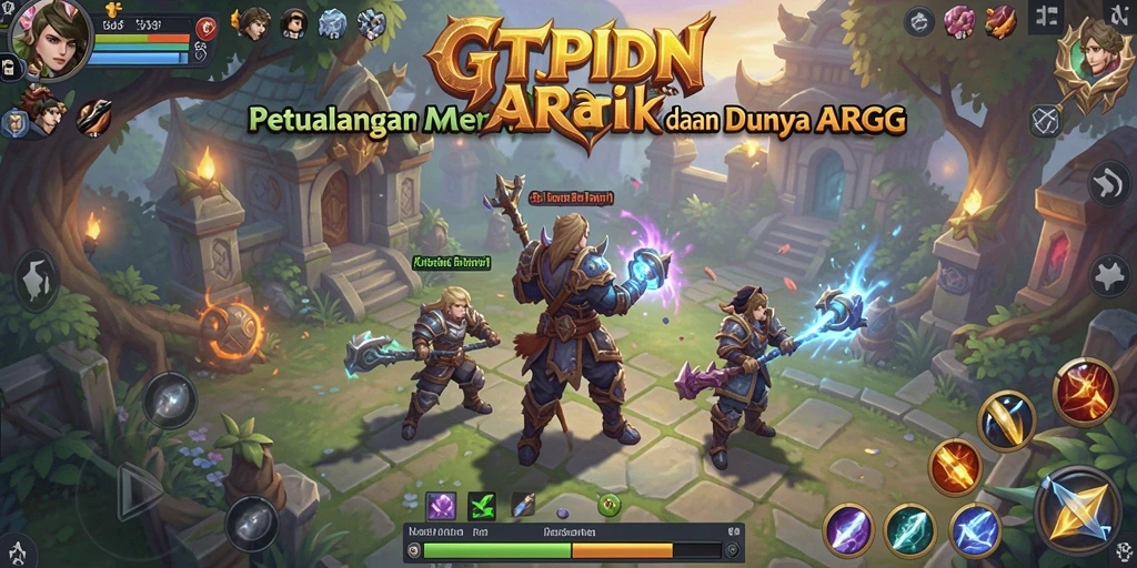 Tampilan gameplay GTPIDN yang penuh aksi dan petualangan.