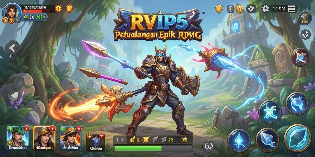 Tampilan luar biasa dari gameplay RPG RVIP5 yang mendebarkan.