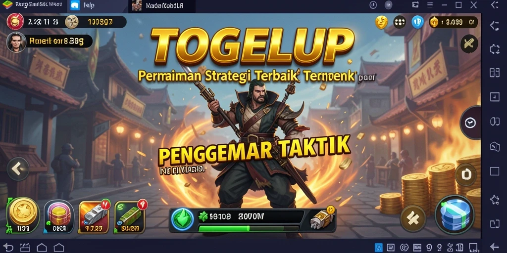 Tampilan gameplay strategis yang mendebarkan di TOGELUP.